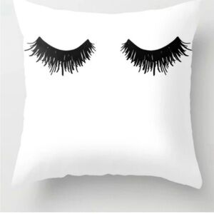 NWOT-Society 6- Eyelashes 16" Decorative Throw Pillow